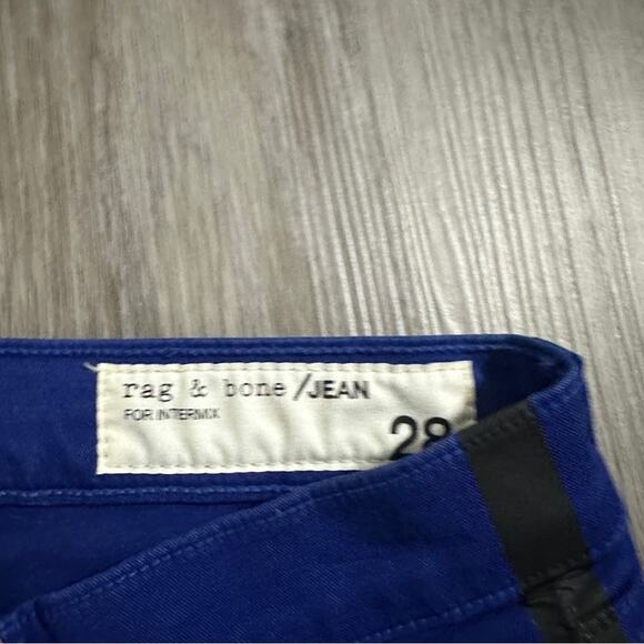 Rag & Bone for Intermix Limited Edition Lapis Tuxedo Royal Blue Legging Jeans 28 - Picture 6 of 12